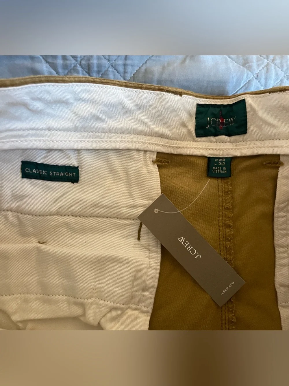 J. CREW Broken-in Straight pant in stretch corduroy in V. Goldenrod 32/32 CM717